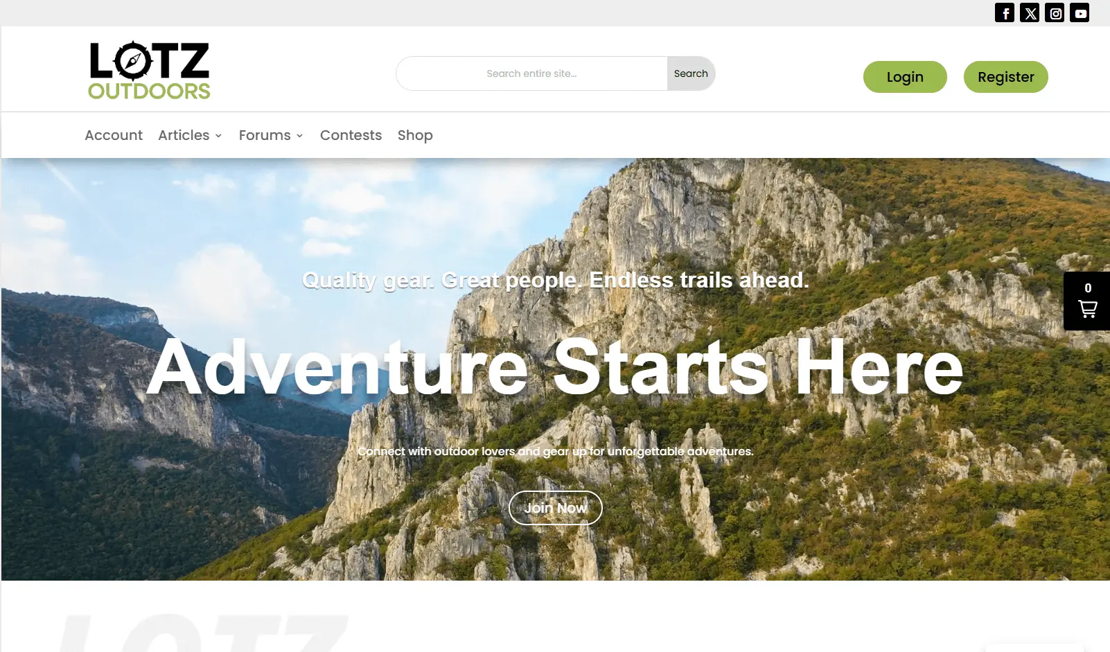Lotz Outdoors eCommerce Website