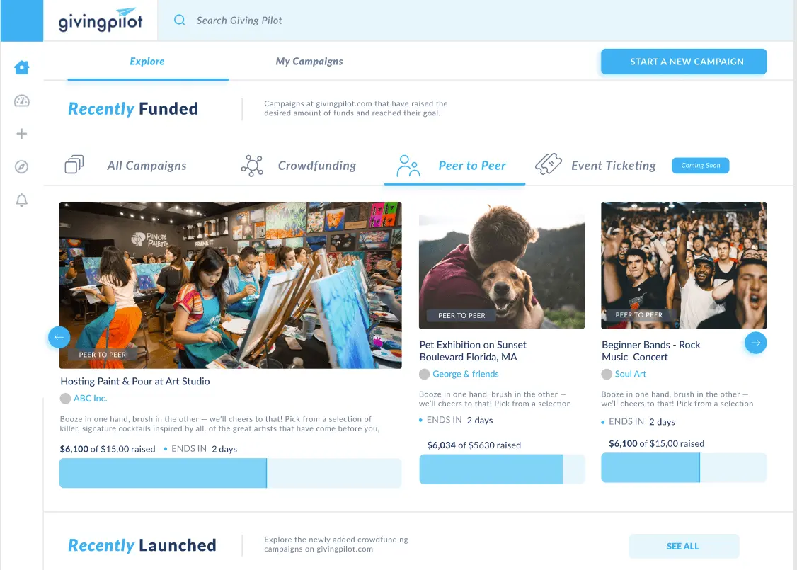 Crowdfunding & Event Management Platform