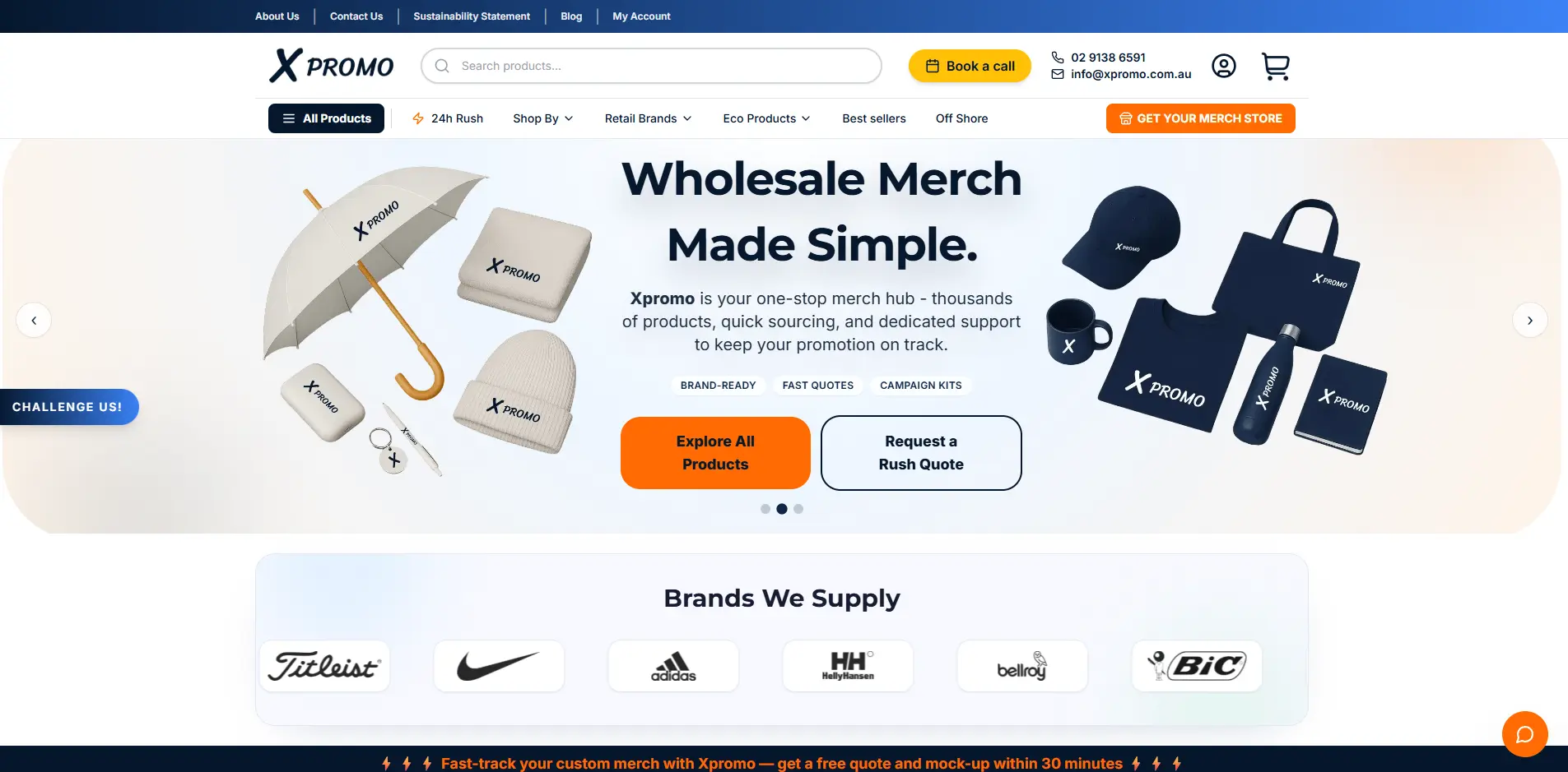 Promotional Products & Branded Merchandise E-Commerce Platform